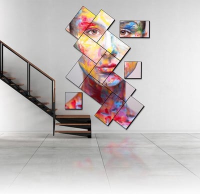 sala de mosaico artístico de uso fácil