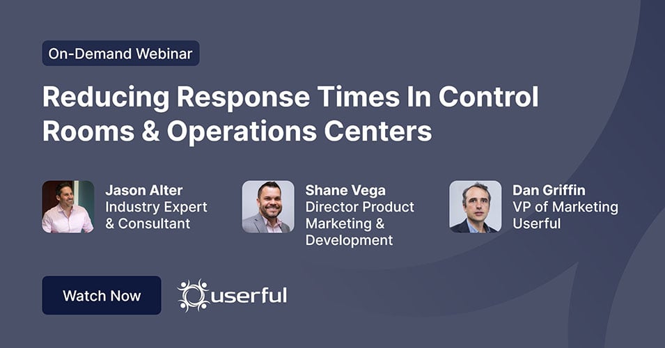 Webinar Útil, Redução do Tempo de Resposta na Sala de Controle e Centros de Operações, por Jason Alter, Shane Vega, e Dan Griffin