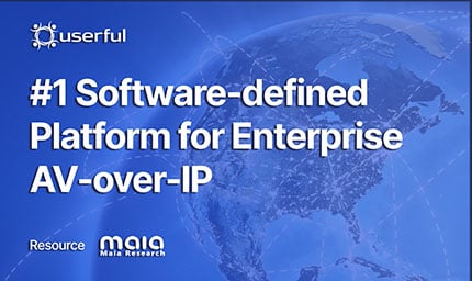 Number one software-defined-platform for Enterprise AV-Over IP
