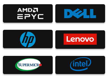  AMD-Epyc, Dell, Hp, Lenovo, SuperMicr, Intel