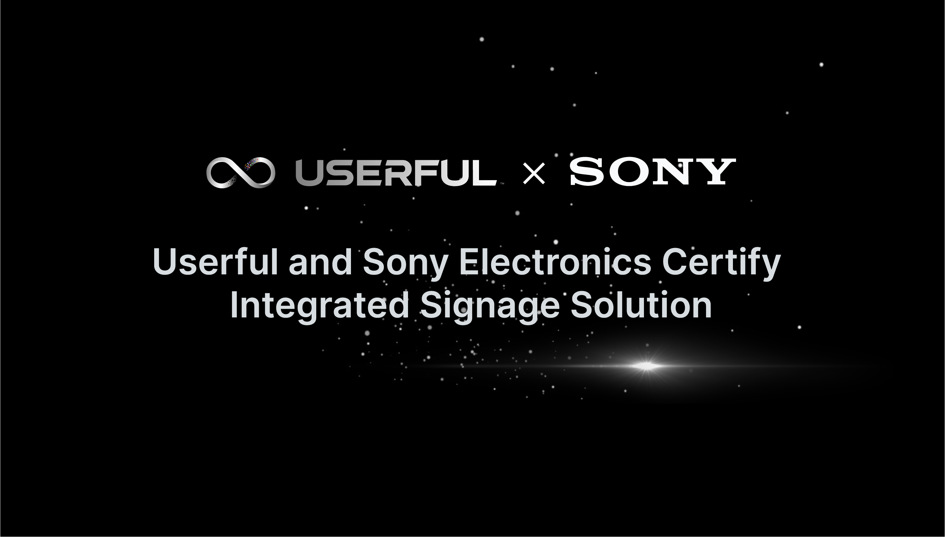 Userful e Sony Electronics certificam solução de sinalização integrada